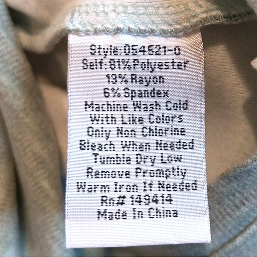 Johnny Was Calme Puff Sleeve Sweatshirt Sage XXL Plus Size - Picture 9 of 9
